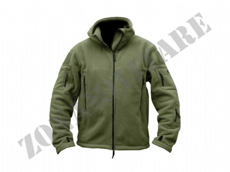 Giacca In Pile Recon Tactical Hoodie Kombat Od Green