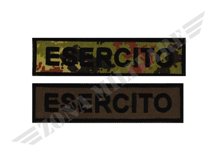 Patch Ricamata Esercito Vari Colori Con Velcro