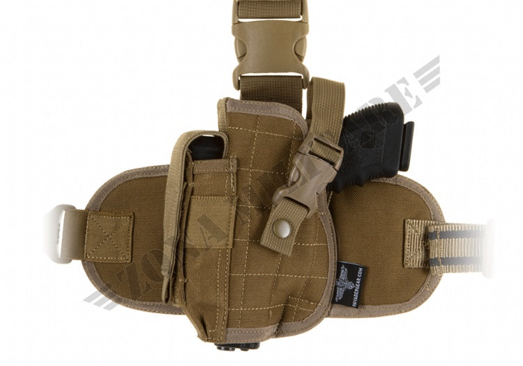 Fondina Cosciale Holster Invader Gear Sinistra Colore Coyote Brown