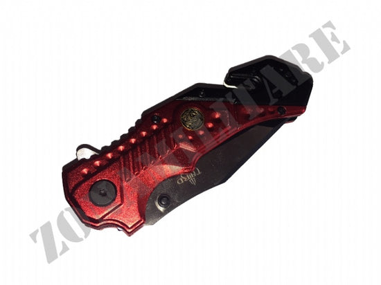 Coltello Crossnar Fire Fighter Security Red Version