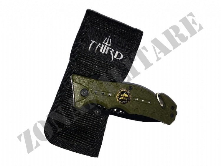 Coltello Army Richiudibile Con Manico Verde Lama Liscia