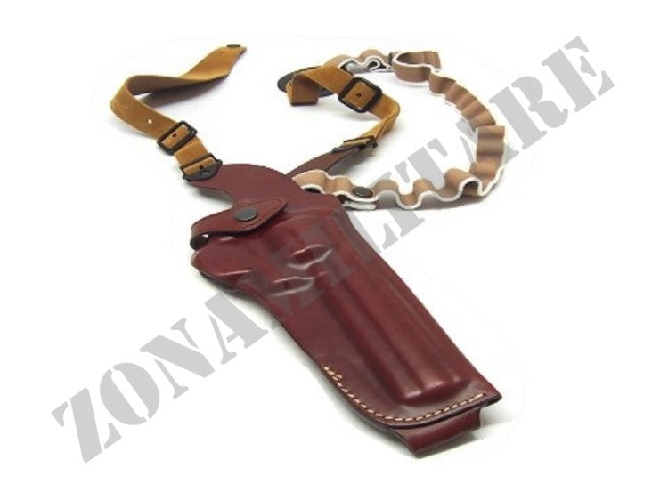 Fondina Ascellare In Cuoio Per Revolver Con Canne Da 6'' VEGA HOLSTER