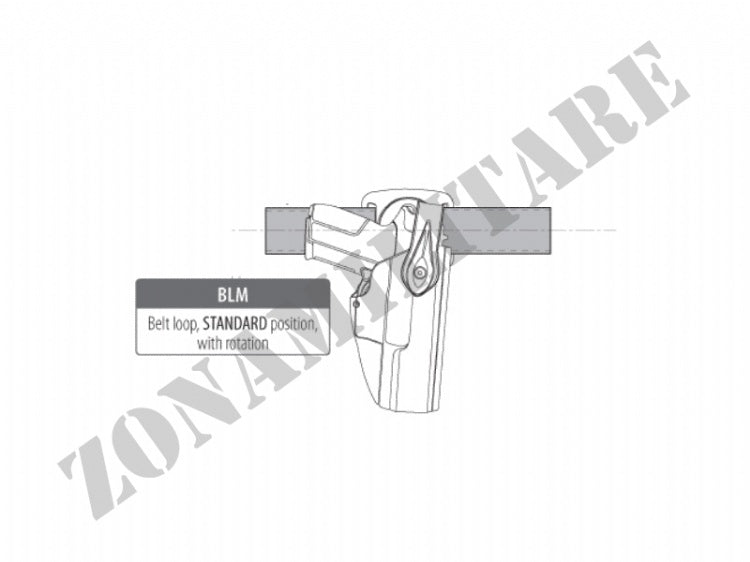 Fondina Evolution5 Holsters Ares L-2 Black