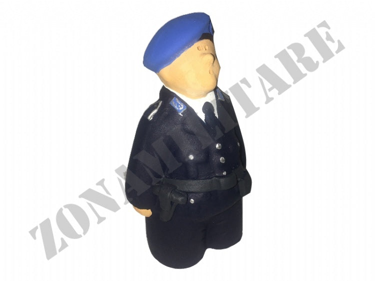 Statuina Polizia Penitenziaria In Terracotta Artigianale