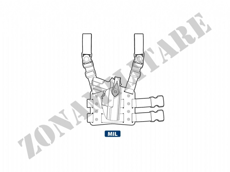 Fondina Evolution5 Holsters Atena L-2 Od Green