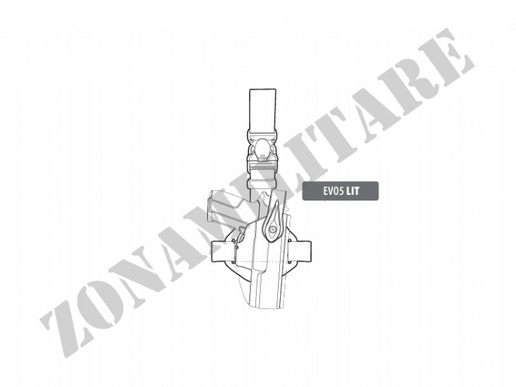 Fondina Evolution5 Holsters Atena L-2 White