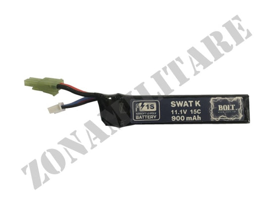 Batteria Lipo 11,1V 900Mah 15C Stick Male Plug Bolt