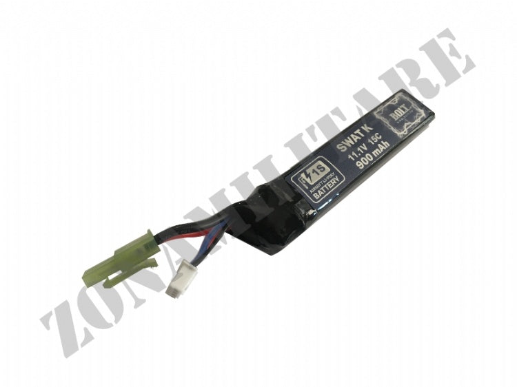 Batteria Lipo 11,1V 900Mah 15C Stick Male Plug Bolt