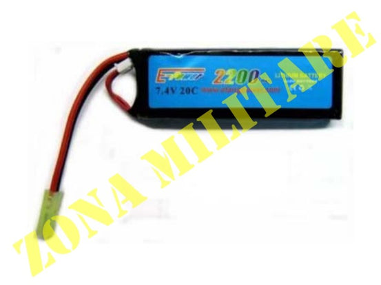 Batteria E-Power Li-Po 7.4V 2200Mah 20C