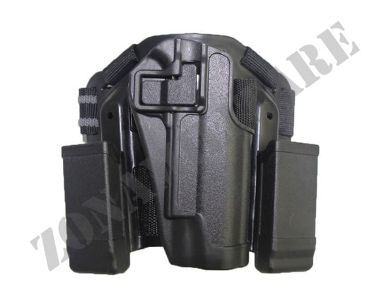 Fondina Cosciale Auto Lock Duty Holster Emerson Per M92 Black