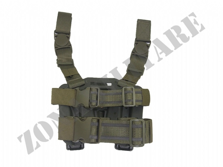 Fondina Cosciale Auto Lock Duty Holster Emerson Per M92 Od Green