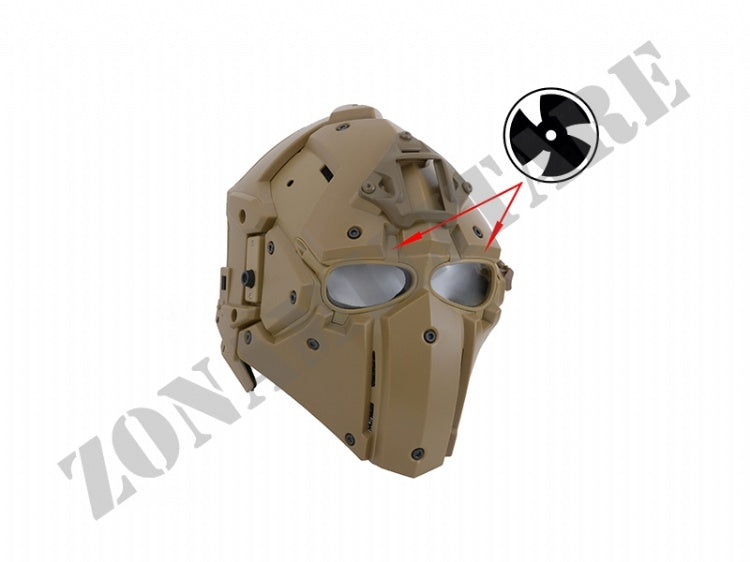 Maschera Protettiva Future Warrior Mask 3D Tan