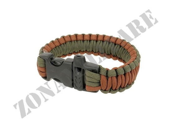 Braccialetto In Paracord Moschettone E Fischietto Od Orange