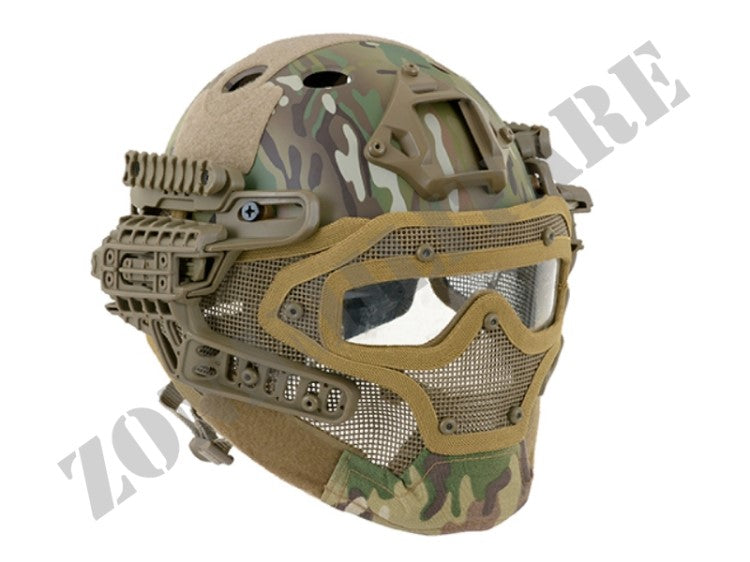 Elmetto Con Maschera Protettiva G4 System Pj Multicam Emerson