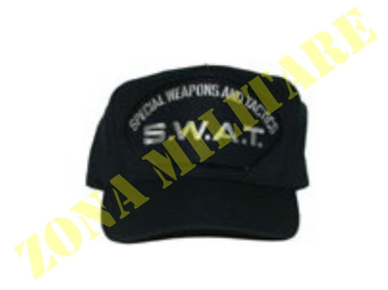 Cappellino Colore Blu Navy Con Ricamo S.W.A.T.