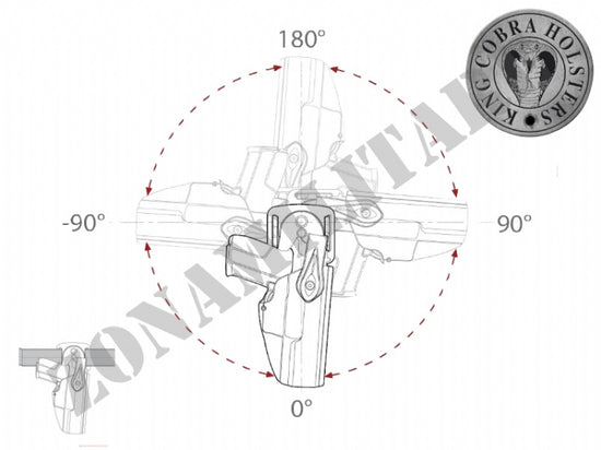 Passante Attacco Cintura Blb Per Fondine King Cobra