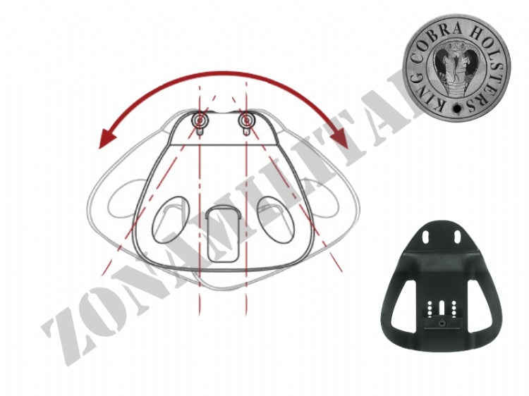 Attacco Cintura Passante Blp Per Fondine King Cobra