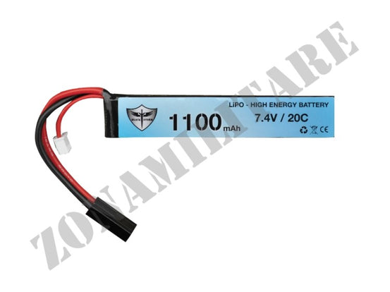 Batteria Lipo 7,4V 1100Mah Stick 20C Black Storm