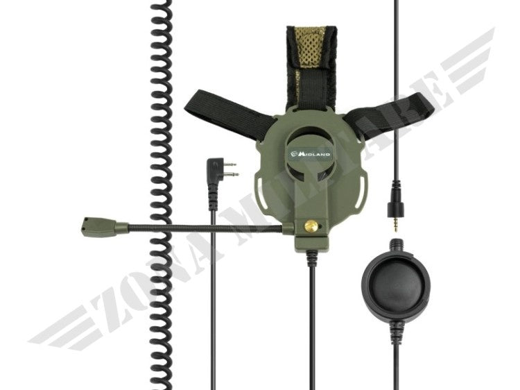 Bowman Military Headset Midland Connector Od Green