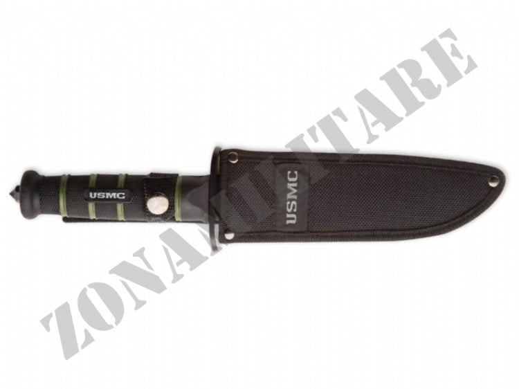 Coltello Usmc Marines Blackout Combat Fixed Blade