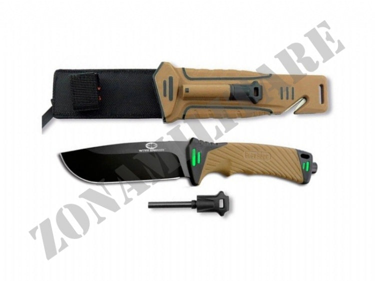 Coltello Nightingale Fixed Blade Tan Survivor Version