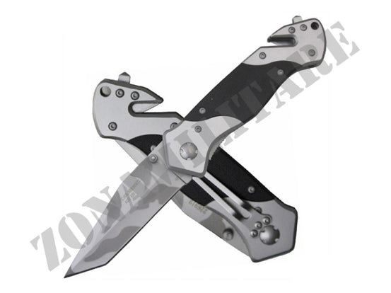 Coltello Rescue Lama Tanto Camo Silver Herbertz