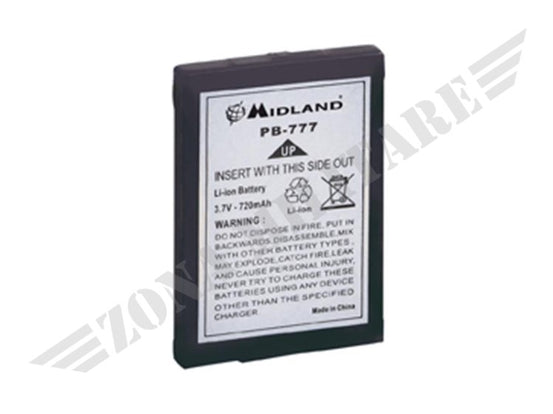 Batteria Litio Pb-777 Per Midland Modello 777