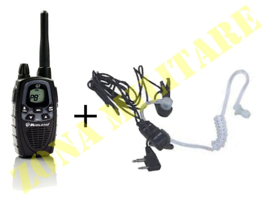 Kit Midland Radio G7 + Auricolare Pneumatico