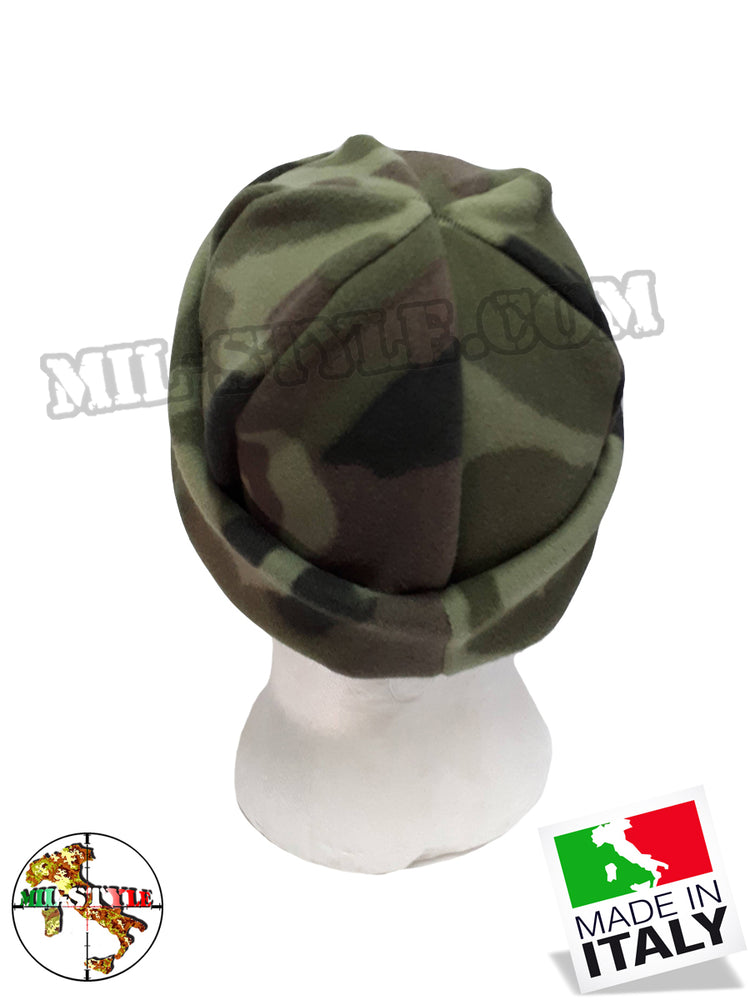 Cappello Papalina in Pile mimetico