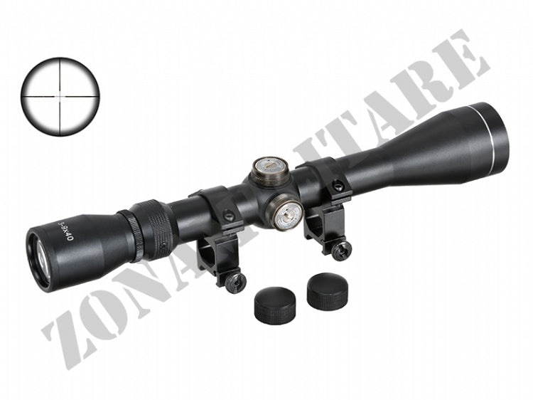 Ottica 3-9X40 Rifle Scope Black 8 Fields