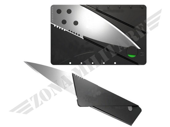 Coltello Richiudibile Credit Card Black Version