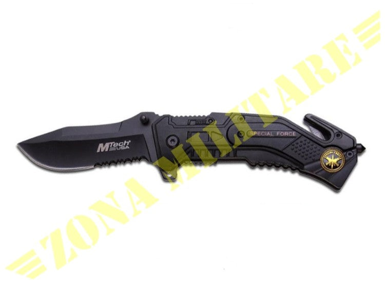 Coltello M-Tech Special Force Alum Handle Black