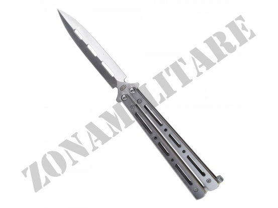 Coltello Butterfly Con Lama Alleggerita E Manico Metallo Sck