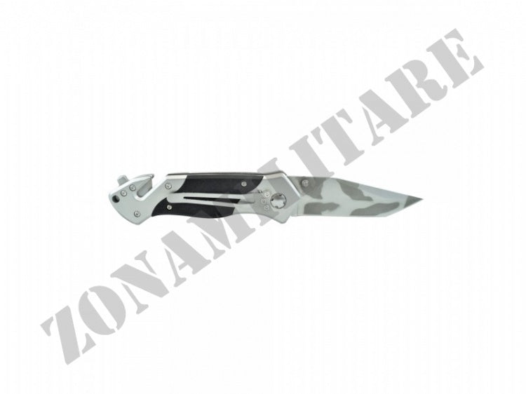 Coltello Richiudibile Lama Camo Con Manico Nero Sck