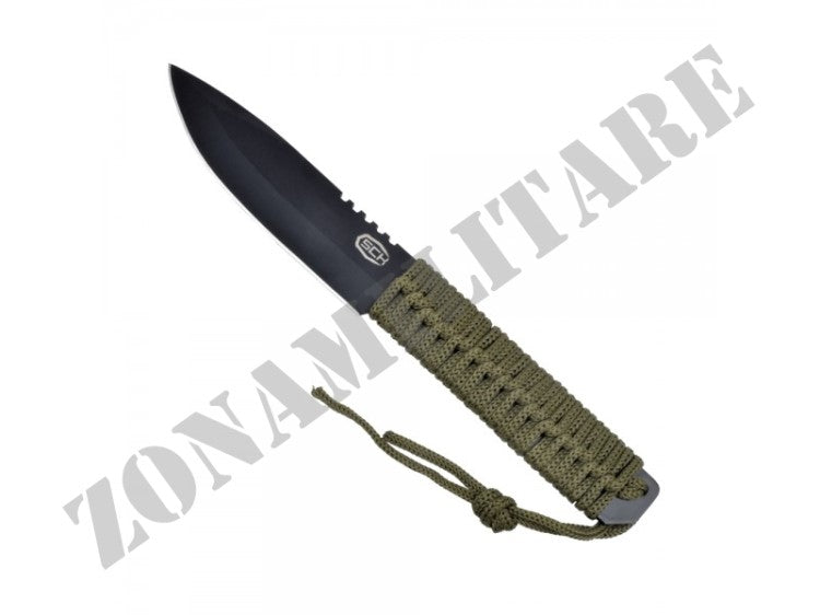 Coltello Da Caccia Paracord Verde Sck