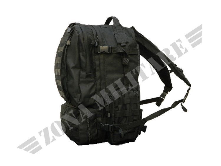 Zaino Large Modulare 5 Pezzi Molle 50-70 Litri Black