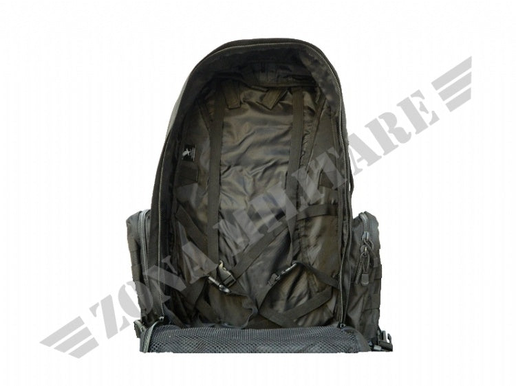 Zaino Large Modulare 5 Pezzi Molle 50-70 Litri Black