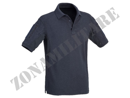 Polo Tattica Short Sleeves With Pockets Blue Navy Defcon 5