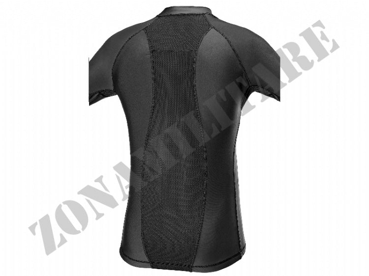 T-Shirt Long Sleeves Lycra And Mesh Defcon 5 Nera