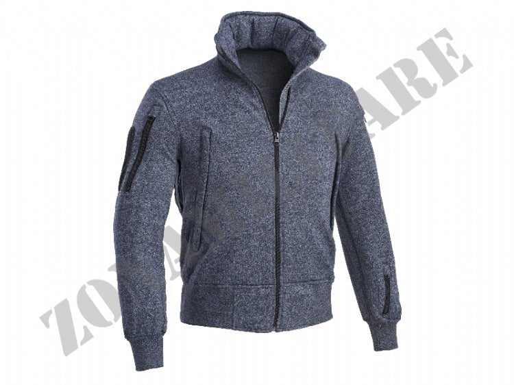 Felpa Tactical Sweater Jacket Defcon 5 Navy Blue Melange