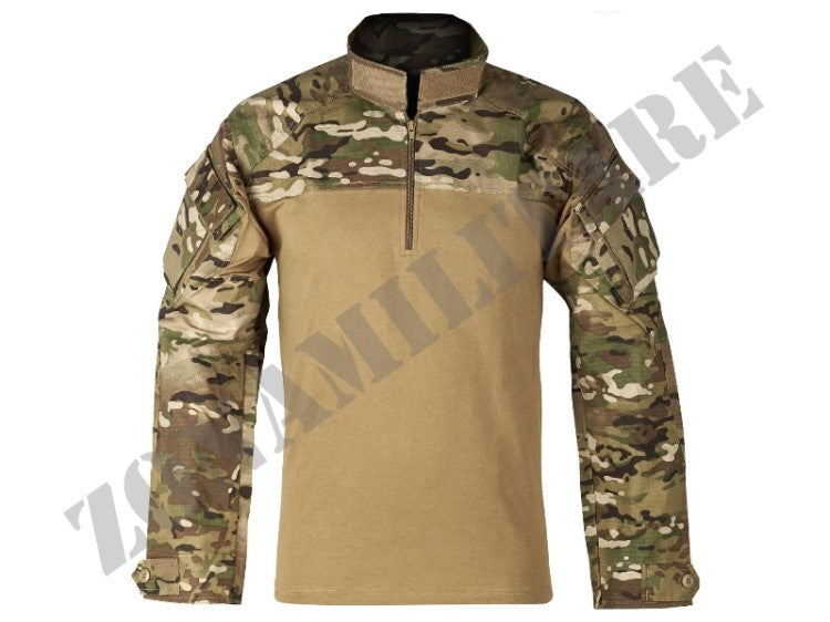 Combat Shirt Cotone Elasticizzato Traspirante Multicam