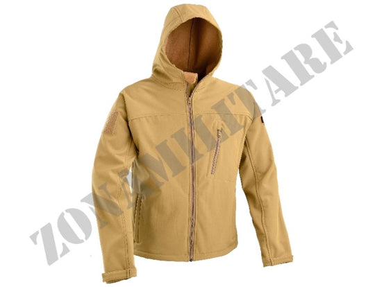 Giacca Softshell With Fixed Hood Coyote Defcon 5