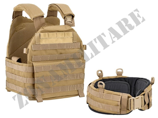 Tattico Vest Carrier Defcon 5 With Belt 1000 Coyote