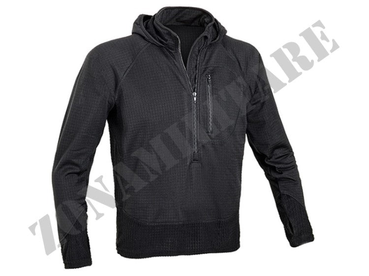 Combat Fleece 3/4 Zip Jacket With Hood Defcon 5 Nera