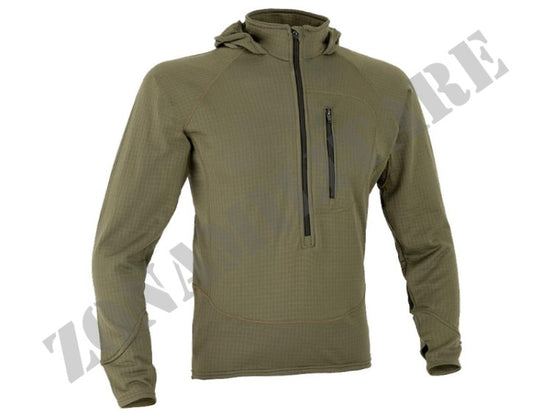 Combat Fleece 3/4 Zip Jacket With Hood Defcon 5 Od Green