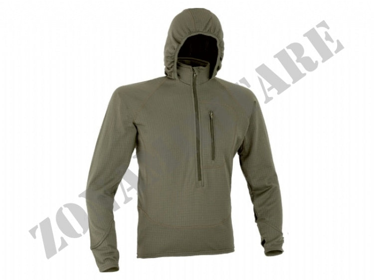 Combat Fleece 3/4 Zip Jacket With Hood Defcon 5 Od Green