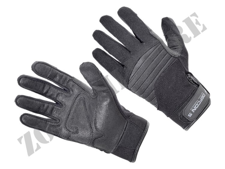 Guanti Armortex With Leather Palm Defcon 5 Neri