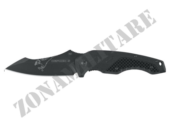 Coltello Tactical Folding Knife Black Kilo Defcon 5