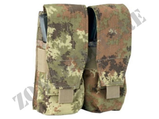 Porta Caricatori Doppio M4 / Ak Pouch Defcon 5 Vegetato Italiano