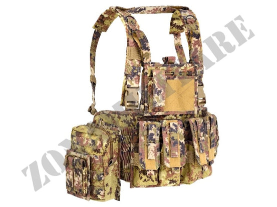 Tattico Molle Recon Chest Rig Defcon 5 Vegetato Italiano